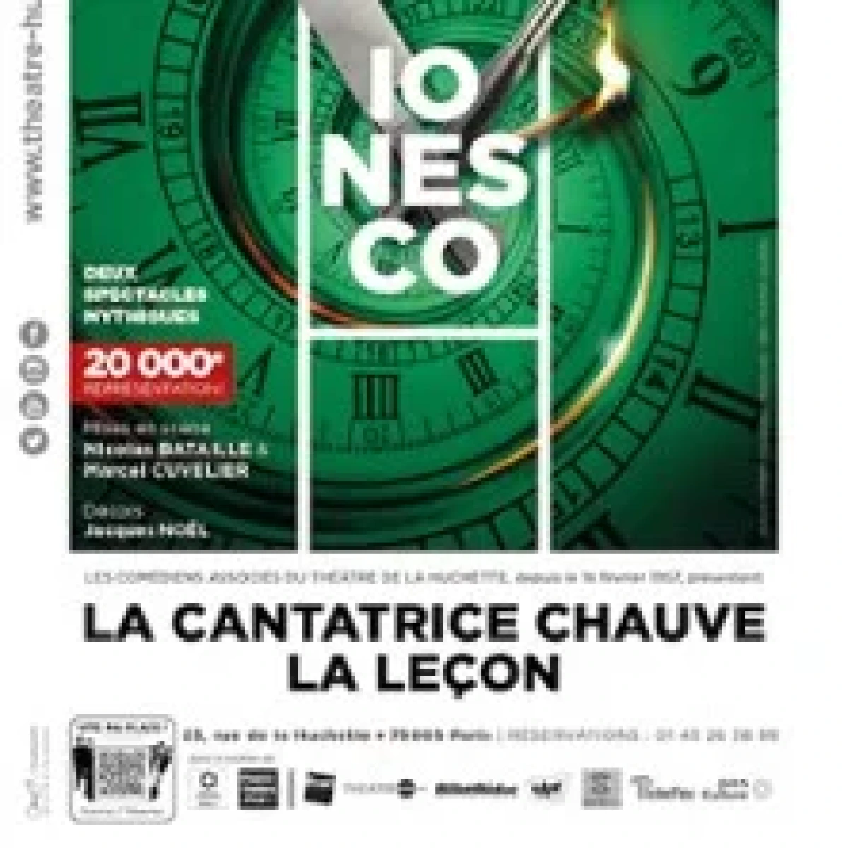 La Cantatrice Chauve + La Leçon, Théâtre de la Huchette - Paris